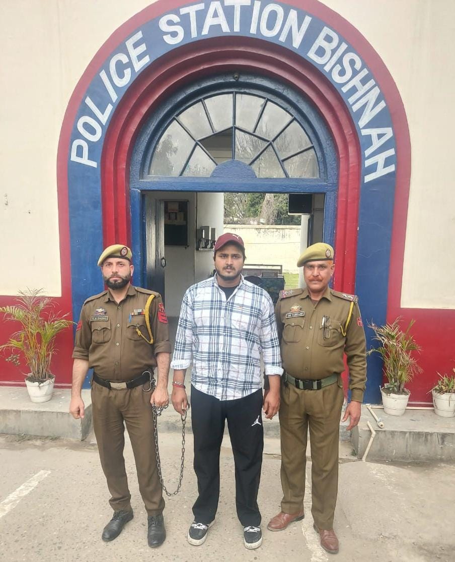 R.S.Pura Police's Vigilant Crackdown: Major Drug Peddler Apprehended and Booked Under PIT NDPS Act to Eliminate Drug Menace