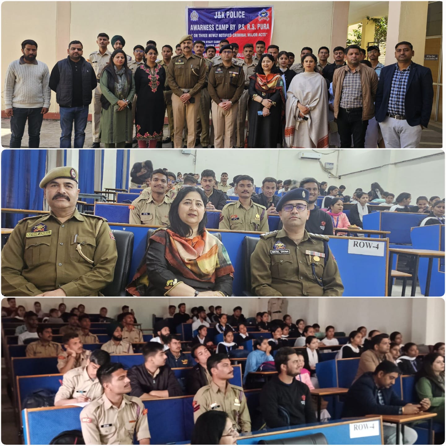 GDC R S PURA ORGANISES AWARENESS PROGRAMME REGARDING NEWLY NOTIFIED CRIMINAL LAWS