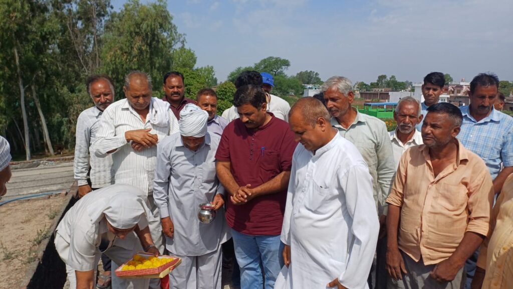 बडियाल काजिया गांव में कबीर मंदिर निर्माण के लिए उद्घाटन समारोह