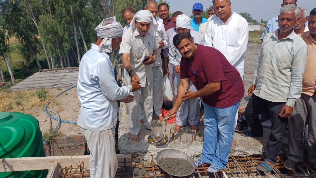 बडियाल काजिया गांव में कबीर मंदिर निर्माण के लिए उद्घाटन समारोह