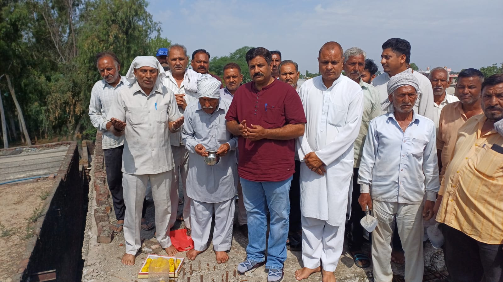 बडियाल काजिया गांव में कबीर मंदिर निर्माण के लिए उद्घाटन समारोह