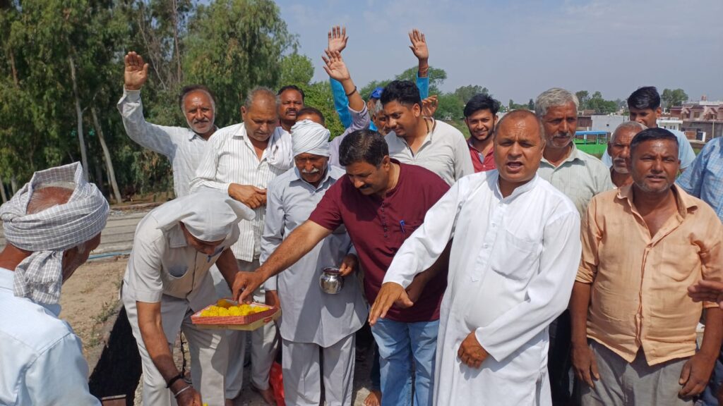 बडियाल काजिया गांव में कबीर मंदिर निर्माण के लिए उद्घाटन समारोह